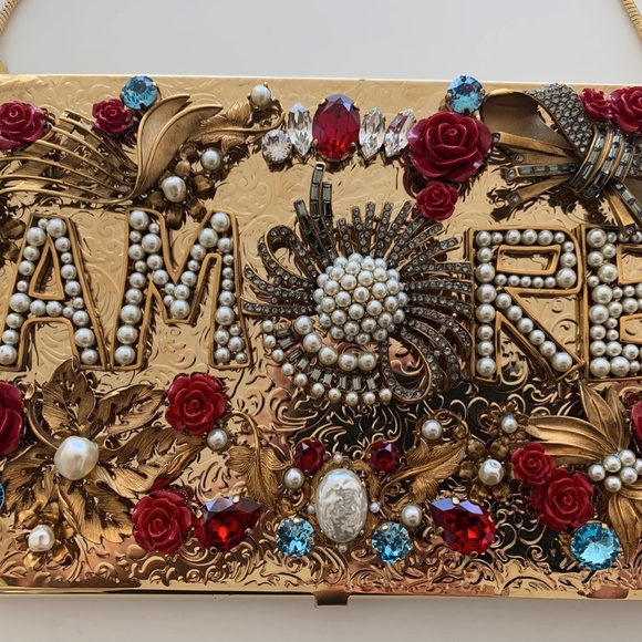 DOLCE & GABBANA  Crystals Roses,Jewels,  bag - Picture 8 of 10